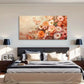 Abstract Cityscape Orange Wall Art Canvas Office Home Room Framed 120x60cm
