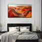 Abstract Desert Landscape Wall Art Canvas Office Home Room Framed 120x60cm
