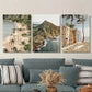 3pcs Mountain Surfing And Coastal Beach Scenes Metal Print Ready to Hang Art