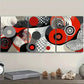 3pcs Spiral of gray shadows Wall Art Set Canvas Framed 40x60cm - High Quality Print 100% Australian Made Wall Canvas Ready to Hang