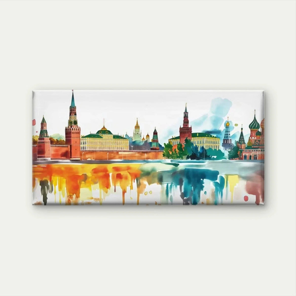 City Skyline Architecture Wall Art Canvas Office Home Room Framed 120x60cm