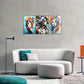 3pcs Urban Living Artistic Expression Beauty Metal Print Ready to Hang Art