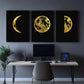 3pcs Stylish Space & Astronomy Decor Elegant Metal Print Ready to Hang Art