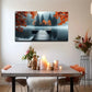 Misty Forest Suitable Wall Art canvas office home room framed 120x60cm