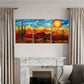 3pcs Cactus & Sunburst Design Metal Print Ready to Hang Art