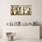 3pcs Egyptian Eye of Horus Ancient Egyptian Mural Metal Print Ready to Hang Art