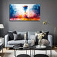 Life'S Drop Bohemian-Inspired Wall Art Canvas Office Home Room Framed 80x45cm