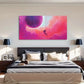 Décor Cartoon Pattern Clouds Wall Art Canvas Office Home Room Framed 120x60cm