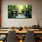 Tranquil River Scene Mossy Wall Art Canvas Office Home Room Framed 120x60cm