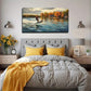 Dynamic Surfing Lake Decor Wall Art Canvas Office Home Room Framed 120x60cm