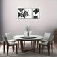 3pcs Cute Animal Black and White Decoration Metal Print Ready to Hang Art