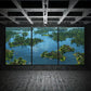 3pcs Bird's-Eye View Nature Ocean Metal Print Ready to Hang Art