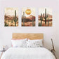3pcs Arizona Desert Landscape Metal Print Ready to Hang Art