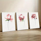 3pcs Watercolor Style Peony Shabby Chic Flowers Wall Art Set Canvas Framed 40x60cm - High Quality Print 100% Australian Made Wall Canvas Ready to Hang