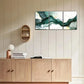 3pcs Artistic Expression Abstract Flowing Art Metal Print Ready to Hang Art