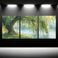 3pcs Willow Tree & Lake Oil Painting Canvas Framed 40x60cm - High Quality Print 100% Australian Made Wall Canvas Ready to Hang