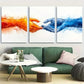 3pcs Hold On to Peace Embrace Calm Joy Positivity Metal Print Ready to Hang Art