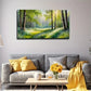 Realistic Forest Sunshine Wall Art Canvas Office Home Room Framed 120x60cm
