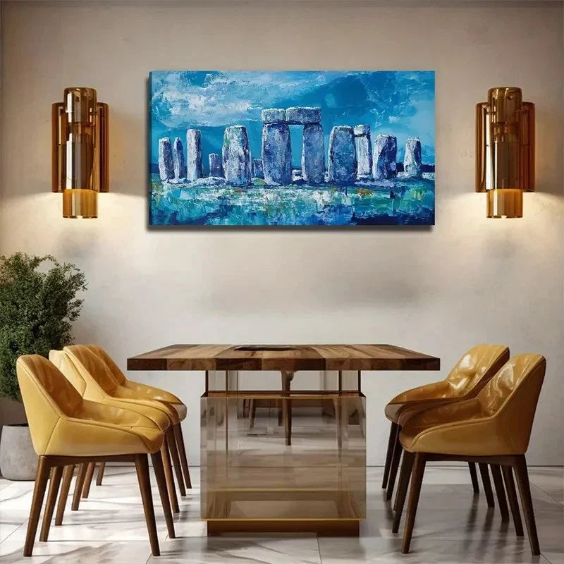 Magic Stone Suitable Wall Art Canvas Office Home Room Framed 80x45cm