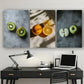 3pcs Fruit Theme Under the Sunshine Metal Print Ready to Hang Art