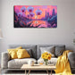 A Dreamy Pale Purple Petals Wall Art Canvas Office Home Room Framed 120x60cm