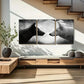 3pcs Two Wolves Under The Moon Metal Print Ready to Hang Art