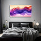 Vibrant Swirling Color Abstract Wall Art Canvas Office Home Room Framed 80x45cm