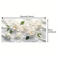 White Gardenia Flowers wall canvas office home room framed 120x60cm