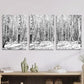3pcs Winter Wonderland Scene with Snow-Covered Metal Print Ready to Hang Art Metal Print Ready to Hang Art
