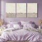 3pcs Beige Grey Abstract Landscape Modern Metal Print Ready to Hang Art