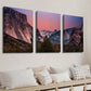 3pcs Sunset in Yosemite Valley Wall Art Set Canvas Framed 40x60cm - High Quality Print 100% Australian Made Wall Canvas Ready to Hang