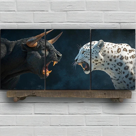 3pcs Charming Elegant Artistic Cute Cats Metal Print Ready to Hang Art