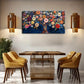 Abstract Blooming Trees Embroid Wall Art Canvas Office Home Room Framed 80x45cm