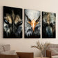 3pcs Beast Gaze Modern Fashion Elegant Art Eagle Wall Art Set Canvas Framed 40x60cm - High Quality Print 100% Australian Made Wall Canvas Ready to Hang