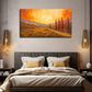 Desert Sky Tree And Suitable Wall Art Canvas Office Home Room Framed 80x45cm