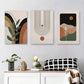 3pcs Abstract Geometric Earthy Tones & Nature Metal Print Ready to Hang Art