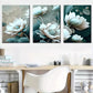 3pcs Featuring Abstract Floral Stunning Print    Wall Art Set Canvas Framed 40x60cm - High Quality Print 100% Australian Made Wall Canvas Ready to Hang