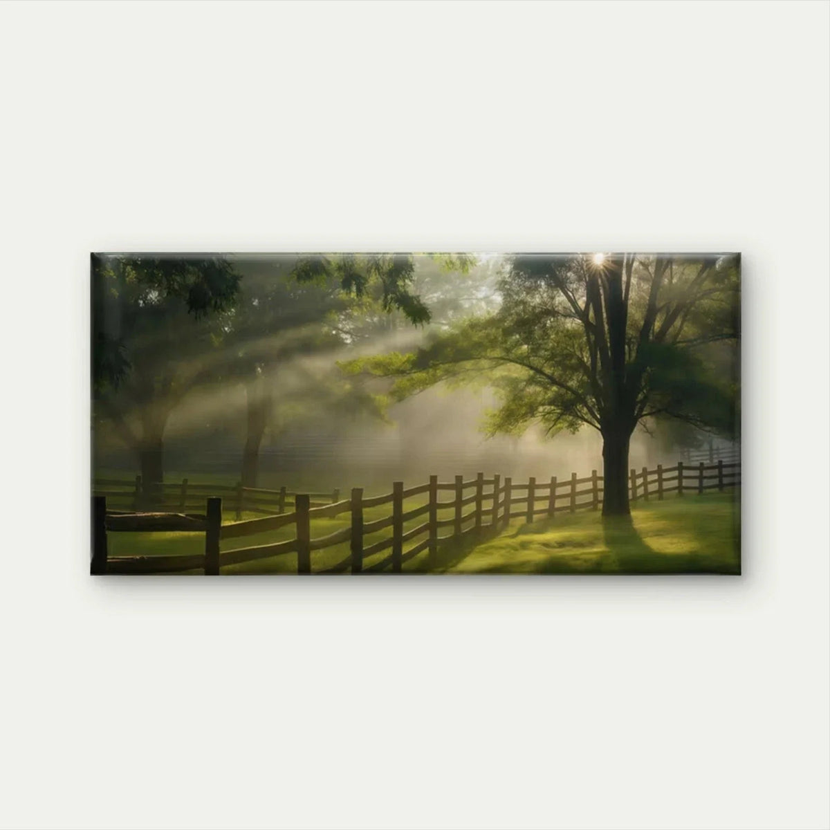 Classic Morning Sunlight Wall Art Canvas Office Home Room Framed 80x45cm