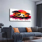 Serene Sunset Acacia Trees Wall Art Canvas Office Home Room Framed 120x60cm