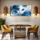 Cat With Blue Eyes Abstract Wall Art Canvas Office Home Room Framed 120x60cm