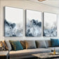 3pcs Blue Gray Wall Art Abstract Canvas Framed 40x60cm - High Quality Print 100% Australian Made Wall Canvas Ready to Hang