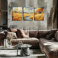 3pcs  Vibrant Countryside Stream & Golden Wheat Wall Art Set Canvas Framed 40x60cm - High Quality Print 100% Australian Made Wall Canvas Ready to Hang