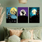 3pcs Zombie Hand Halloween Metal Print Ready to Hang Art
