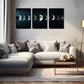 3pcs Different View Of The Earth Wall Art Set Canvas Framed 40x60cm - High Quality Print 100% Australian Made Wall Canvas Ready to Hang