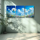 3pcs   White dandelion   Metal Print Ready to Hang Art