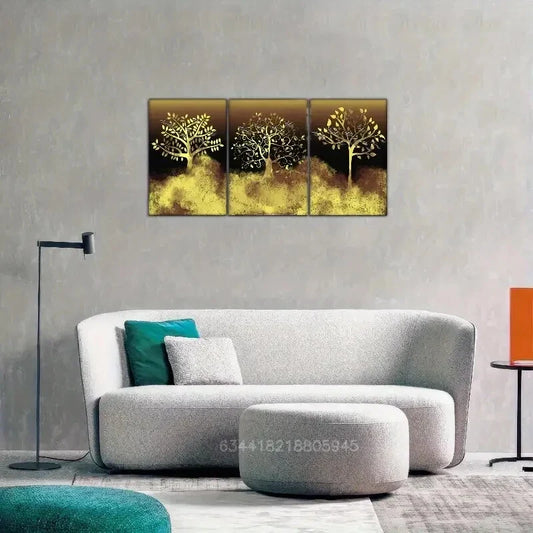 3pcs , fortune tree, fairy tree, Metal Print Ready to Hang Art