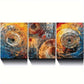 3pcs Abstract Tree Vintage Modern Nature Metal Print Ready to Hang Art