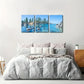 3pcs  Vibrant Forest & Rocky Lake Metal Print Ready to Hang Art