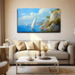 Sailing Race Nautical Wall Art Canvas Office Home Room Framed 120x60cm