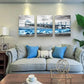 3pcs   ocean wave pictures,   Metal Print Ready to Hang Art